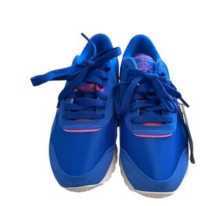 Reebok Classic Nylon Women's Sneakers Blue Pink 100209690 Size 6 NEW